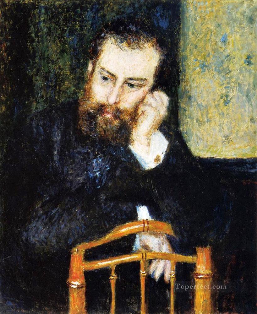 portrait of alfred sisley Pierre Auguste Renoir Oil Paintings